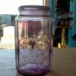 Vintage Amethyst Improved Everlasting Mason Jar..