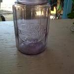 Vintage Amethyst Improved Everlasting Mason Jar..
